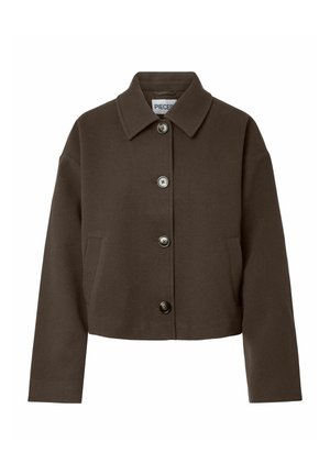 Pieces, PCAYA SHORT COAT NOOS BC - Veste légère - hot fudge