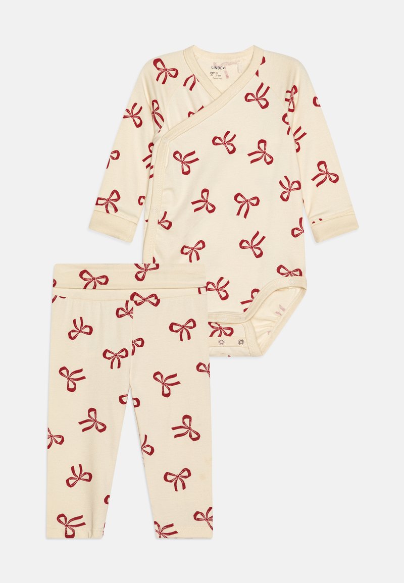 Lindex WRAP BODY BOW SET - Body / Bodystocking - light beige/beige ...
