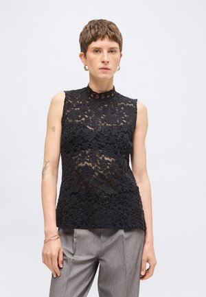 Rosemunde, T NECK - Camicetta - black