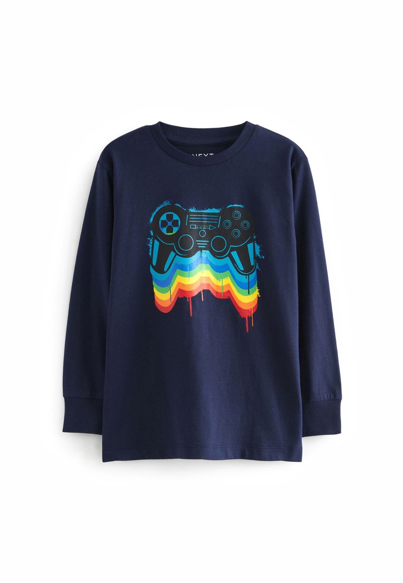 Next GRAPHIC - Hosszú ujjú felső - navy rainbow gaming