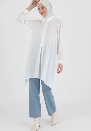 Brunotti T-Shirt Haut Imprimé Bedasi Blanc Col Rond Élastique