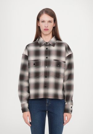 CLOSED CROPPED FRONT OVERSIZED SHIRT - Overhemdblouse - dark raisin red