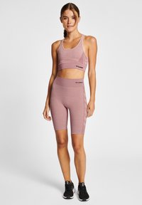 Hummel SEAMLESS CYCLING  - Tights - woodrose rose taupe melange
