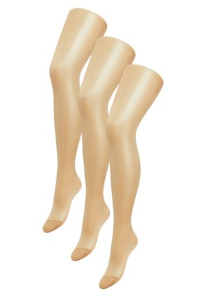 3PACK - Pančuchy - gold