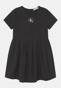 Calvin Klein Jeans PLEATED FLARE DRESS - Cocktailklänning - black