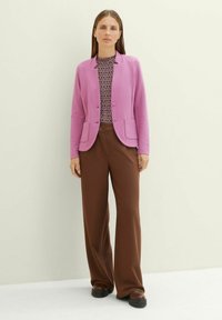 TOM TAILOR STRUCTURE - Blazer - mauvy plum