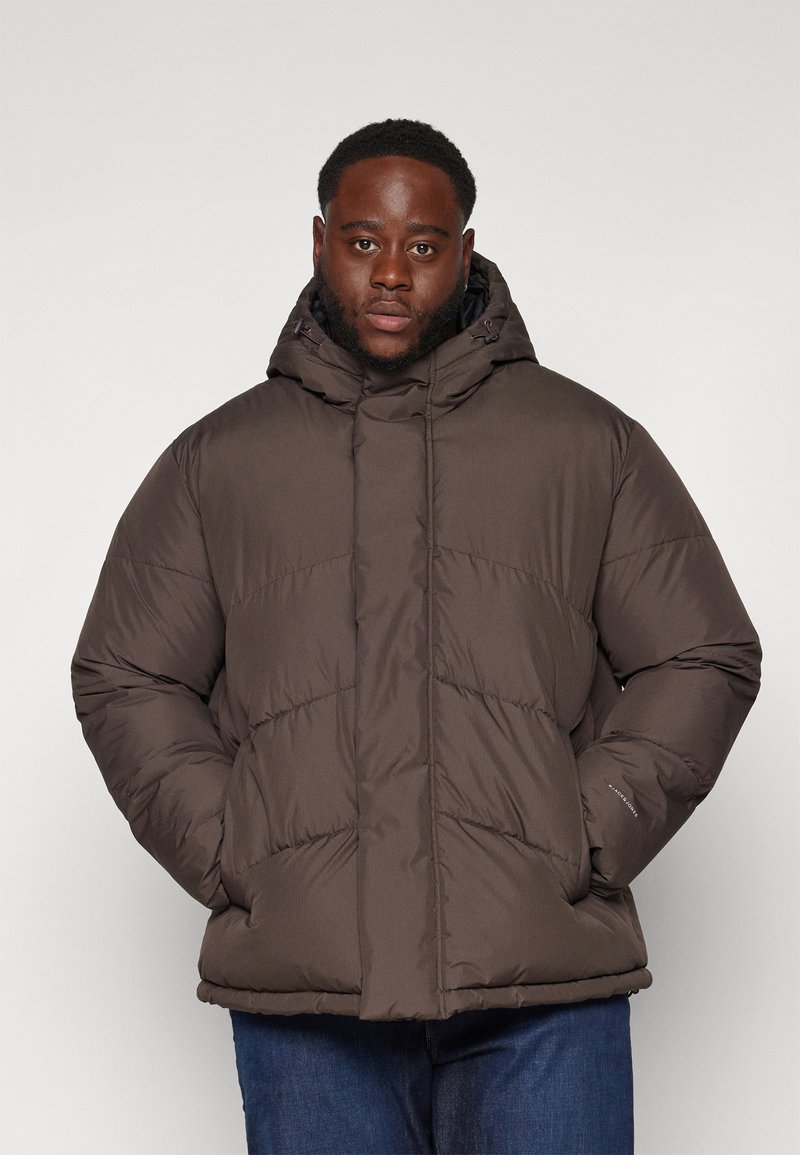 Jack & Jones JJWORLD PUFFER JACKET - Winter jacket - mulch
