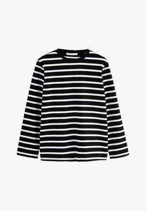 Next, LONG SLEEVE HEAVYWEIGHT GRAPHIC REGULAR FIT - Maglietta a manica lunga - black white striped