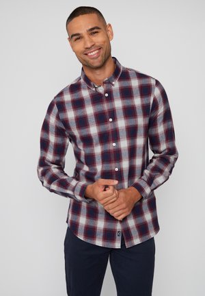 2 PACK FLANTON - Camicia - black burgundy