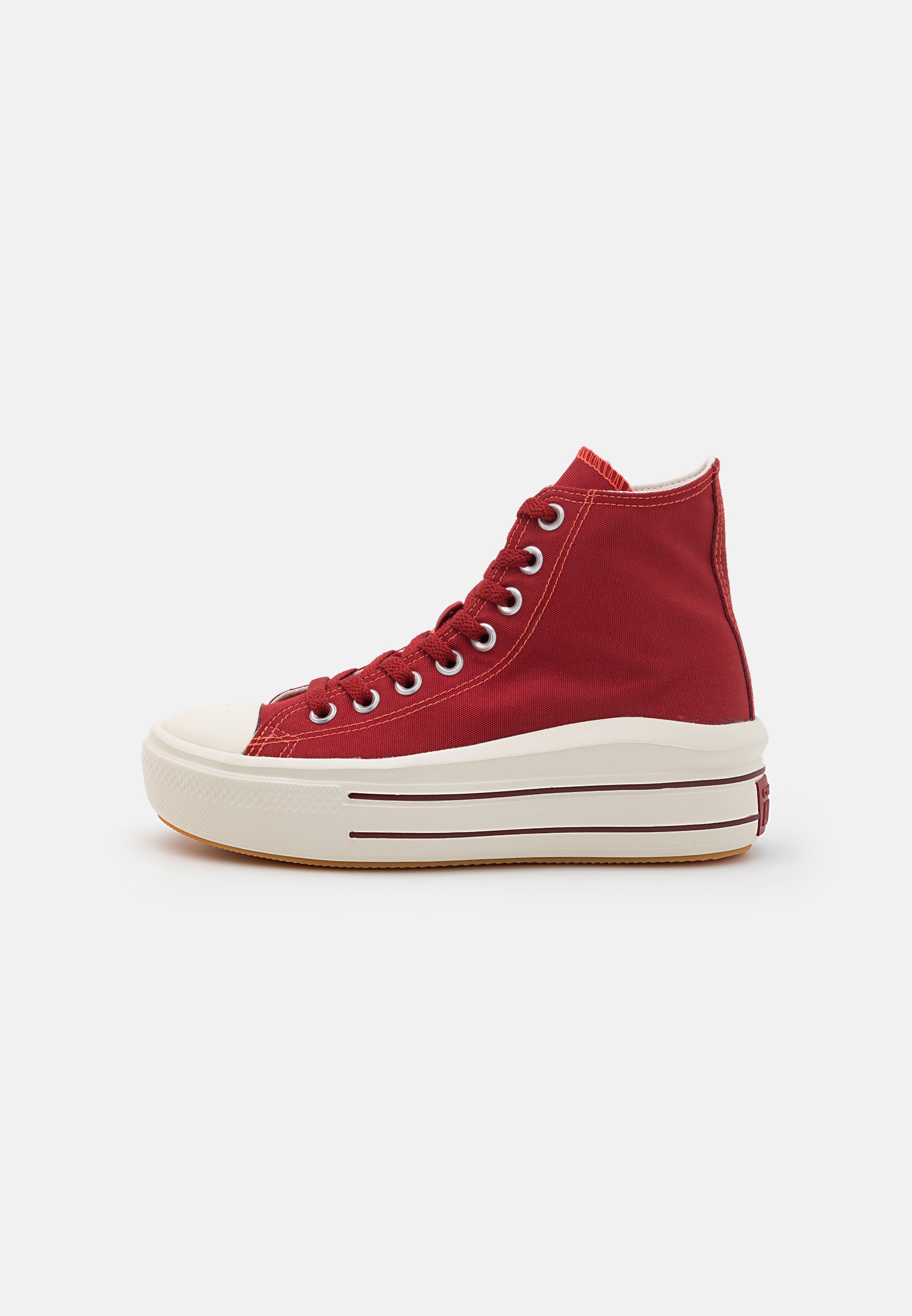 Tenis Converse Plataforma All Star Rojas Mujer Tenis Converse