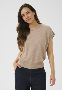 Cream DELA - Strickpullover - fossil melange