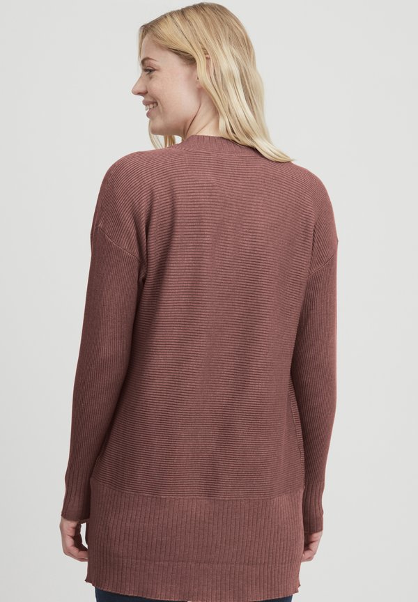 FRBESMOCK - Cardigan - cedar wood melange4