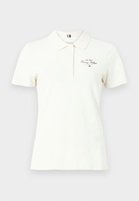 SLIM SCRIPT GRAPHIC POLO  - Poloskjorter - ivory petal
