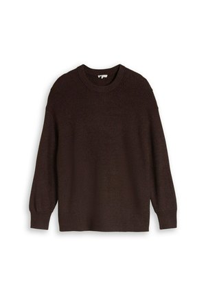 TOM TAILOR, Jumper - java dark brown melange