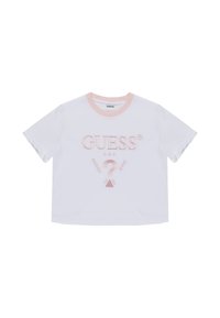 FILANTA CROP TEE  - Trükipildiga T-särk - white