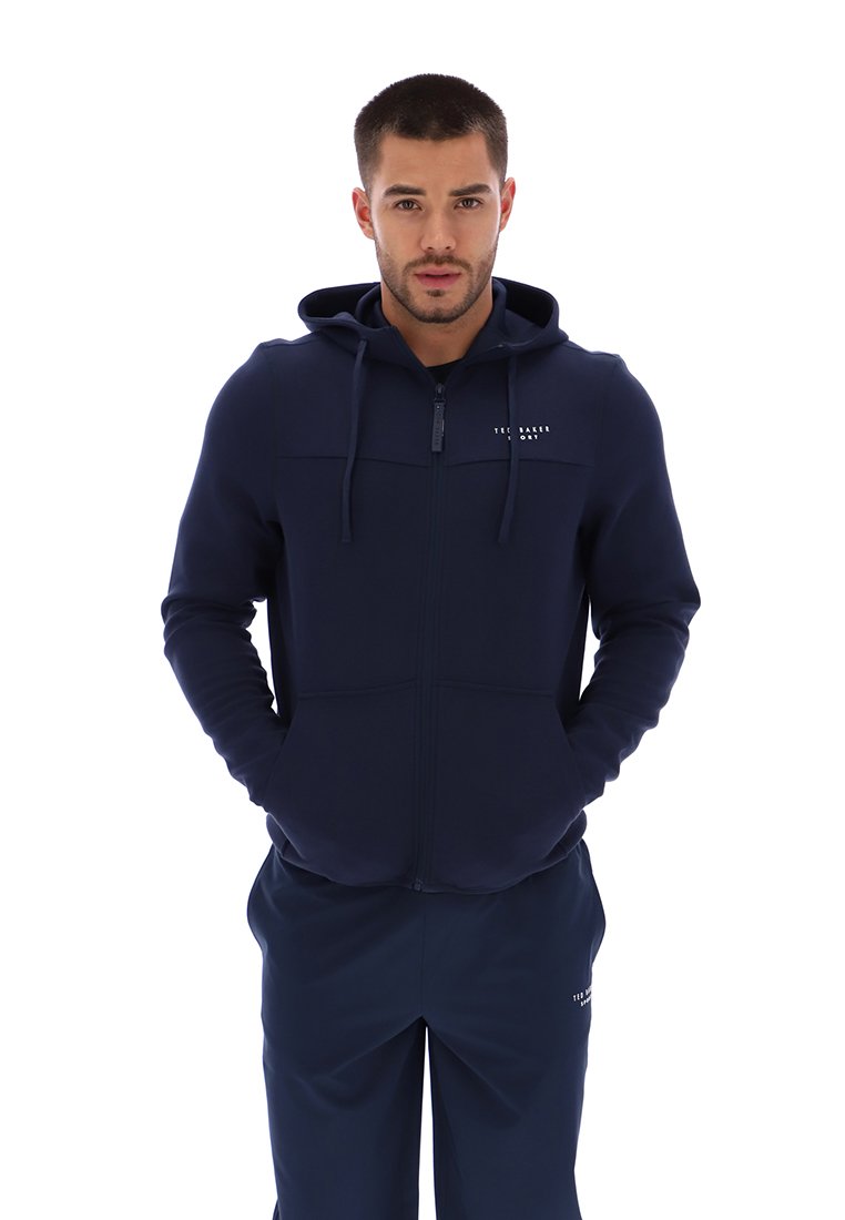 Ted Baker Sports Sweater met rits donkerblauw