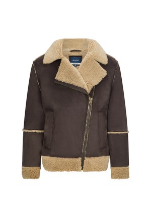 KRIS - Fleecejas - espresso brown