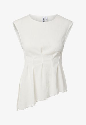 Pieces, PCMALIE ASYMETRIC - Top - bright white