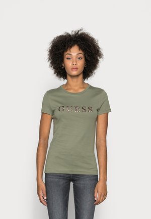 KIMETZ TEE - Triko s potiskem - lichen leaf green