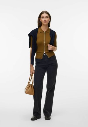 Vero Moda CARDIGAN AWHANNA KNIT CARDIGAN - Gilet - breen