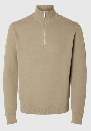 Selected Homme SLHDANE STRUCTURE HALF ZIP - Džemperis - kelp