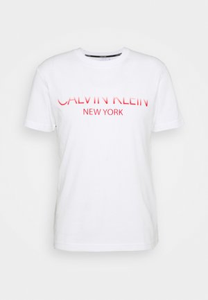 TONE ON TONE LOGO - T-shirt con stampa - white