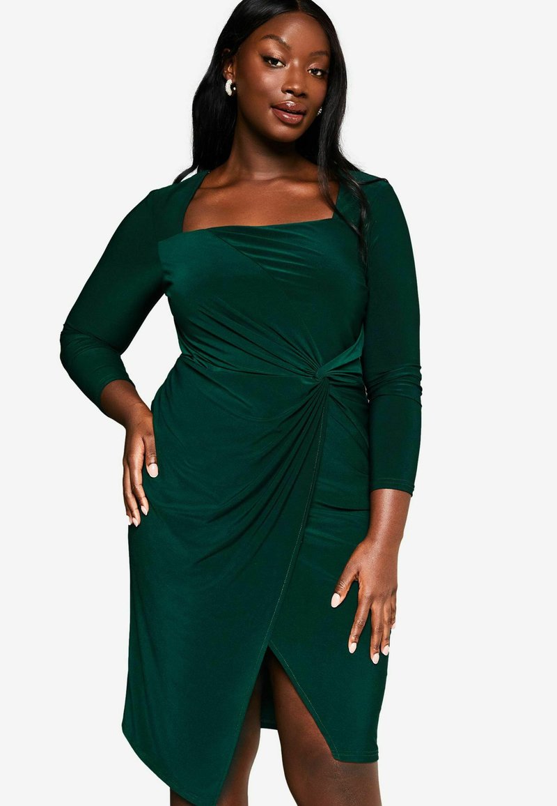 Linden Slub Rib Maxi Dress - Khaki Green main image 1