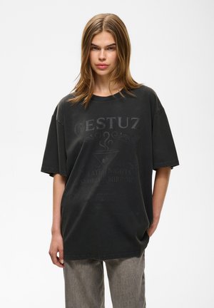 Gestuz, GZELROSE TEE - Tričko s potlačou - black