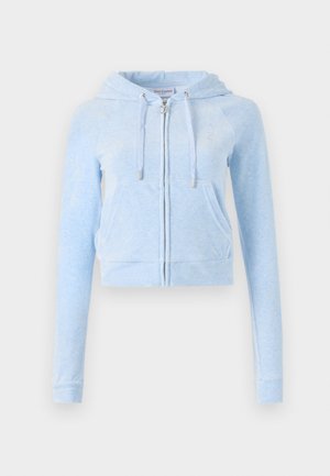 Juicy Couture MADISON HOODIE - Cipzáras pulóver - powder blue
