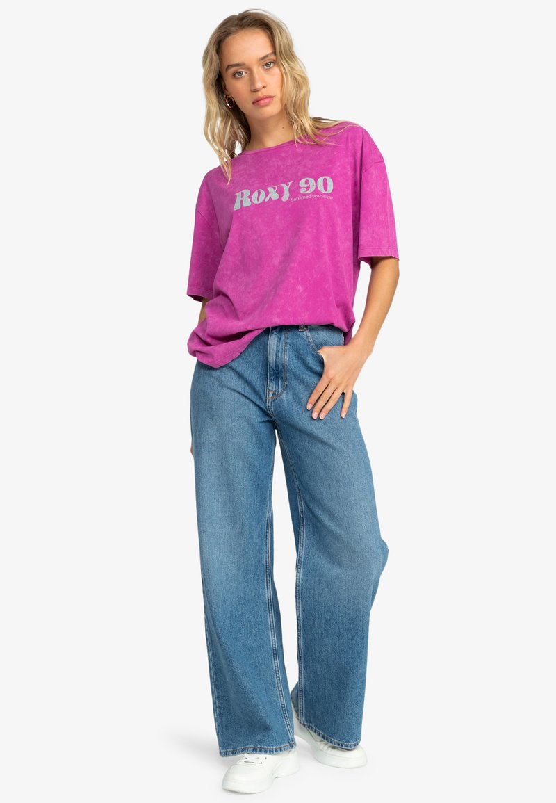 Roxy T-shirt print donkerroze Roxy T-shirt print donkerroze