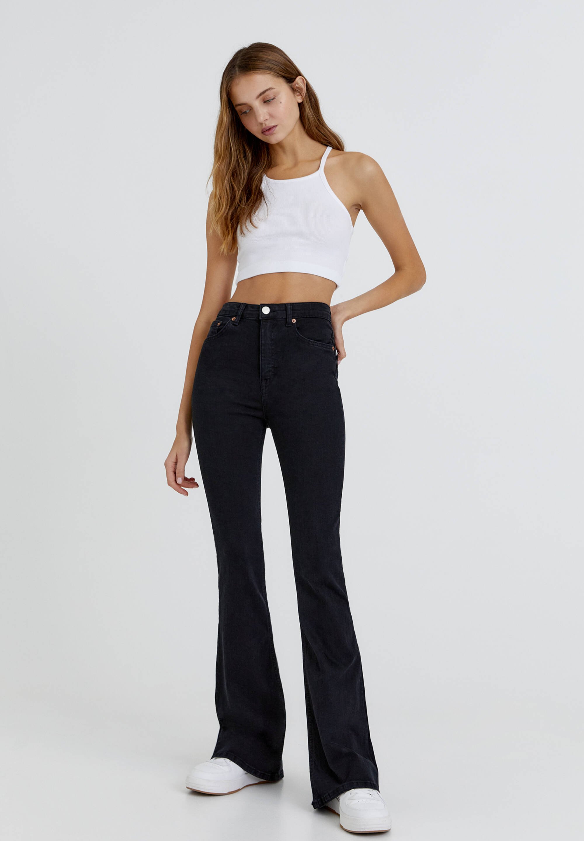 PULL\u0026BEAR Jeans a zampa - black/nero - Zalando.it