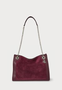 SUEDE & LEATHER MEDIUM BRADLEY TOTE BAG - Sac à main - dark garnet