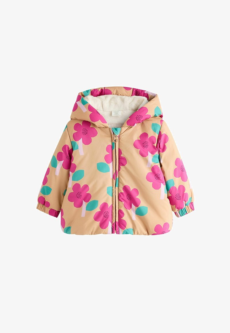 Next HOODED PUFFER - REGULAR FIT - Geacă - ochre yellow pink floral