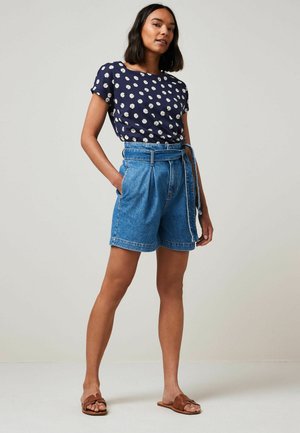 Next CAP SLEEVE 3 PACK - Triko s potiskem - white blue daisy print