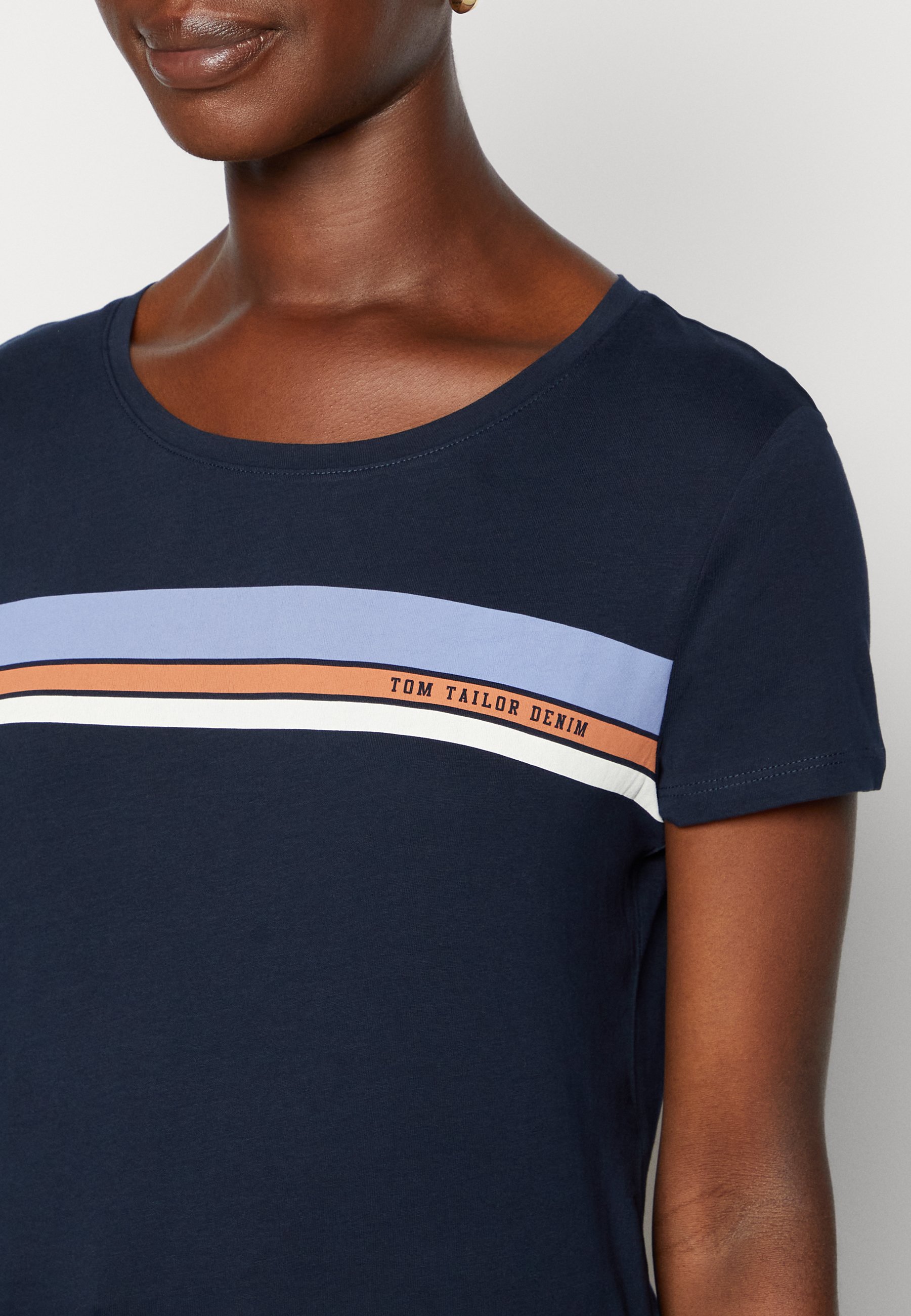 TOM TAILOR DENIM Print T-shirt - sky 