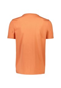 Kortärmad t-shirt i livlig orange. Tillverkad av mjuk bomull med rundad hals och en slät yta, med en enkel design på baksidan.