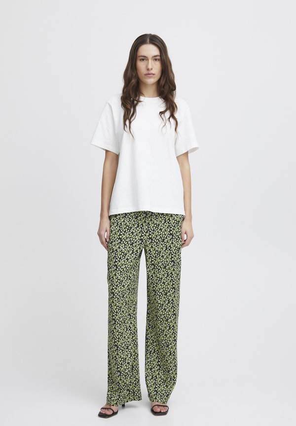 IHAya - Trousers - sprucestone flower aop3
