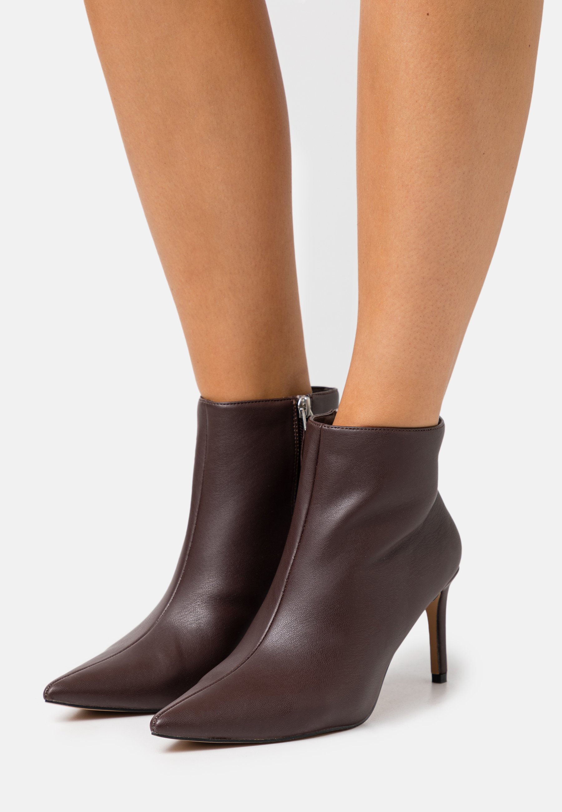 brown pointy booties