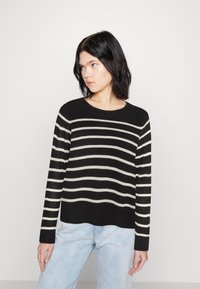 Vero Moda NOVA LS O-NECK GA NOOS - Pullover - black/birch