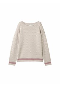 Niet geselecteerd, taupe knit heringbone