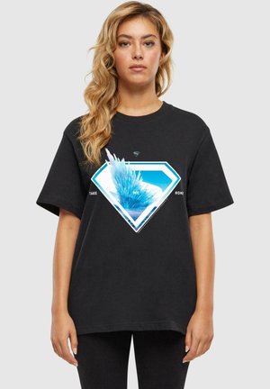 SUPERMAN LOGO SVALBARD TAKE ME HOME EVERYDAY  - Print T-shirt - black