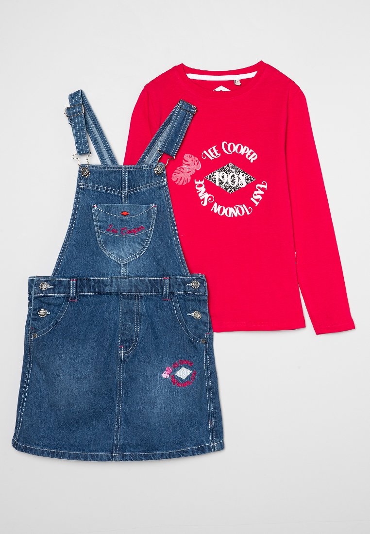 Lee Cooper Jeansjurken lichtrood