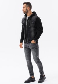 Ombre WITH HOOD  - Farkkutakki - black