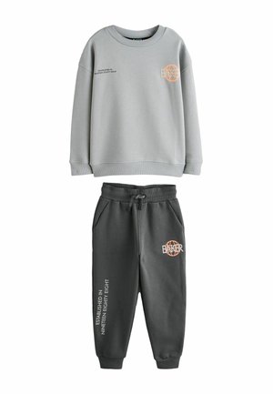 REGULAR FIT-GRAPHIC JOGGERS SET - Sweatshirt - grey