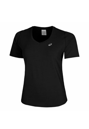 LAUF ROAD V-NECK SHORTSLEEVE - Camiseta básica - performance black