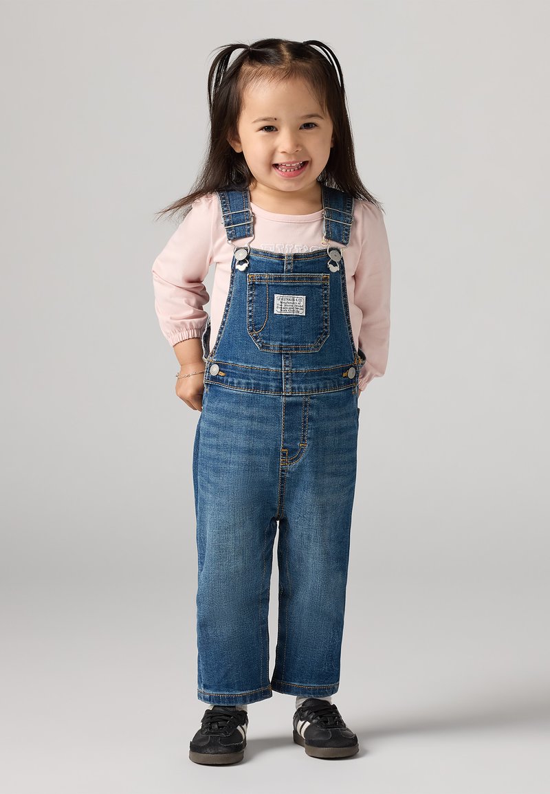Levi's® SHORTALL - Traksipüksid - blue denim