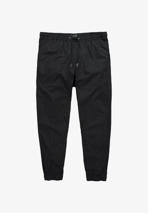 Men Plus, MEN+ SLIP-ON TROUSERS, FLEXLASTIC®, RELAXED FIT, ELASTICATED WAIST, UP TO 8 XL - Stoffhose - black