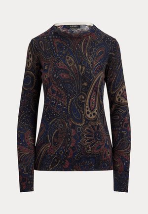 Lauren Ralph Lauren, PAISLEY COTTON-MODAL SWEATHER - Пуловер - navy/multi-colored