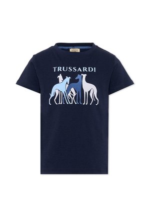 TRU TRUSSARDI JUNIOR T-SHIRT - T-shirt con stampa - blue