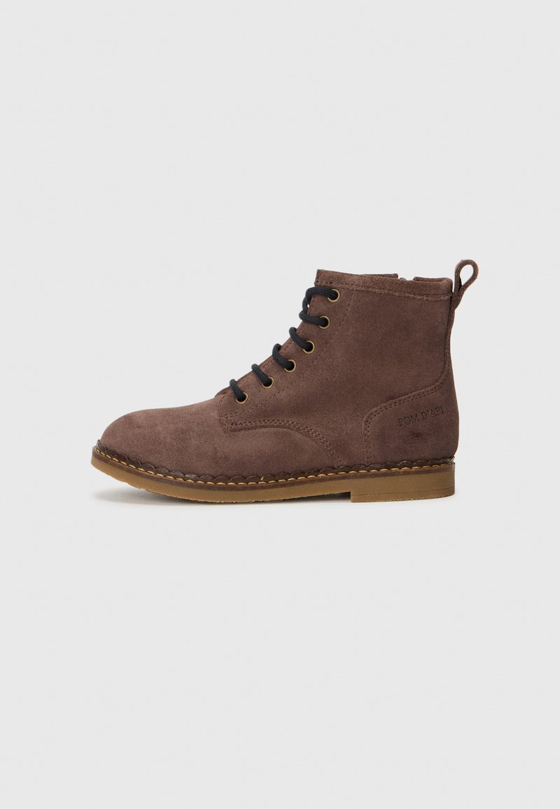 POM D'API Bottines à lacets taupe